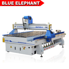 Blaue Holzschnitzereifräsermaschine des Elefanten 3d cnc mit DSP-Prüfer